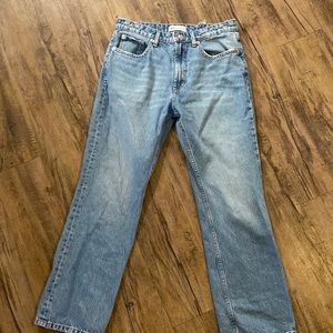 Zara wide leg high rise jeans